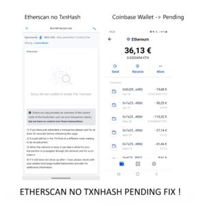 Read more about the article Coinbase Wallet Txnhash PENDING how to fix!